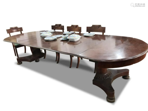 Large William IV Extension Dining Table,