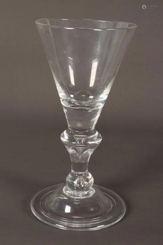 Georgian Heavy Baluster Goblet, c.1750,