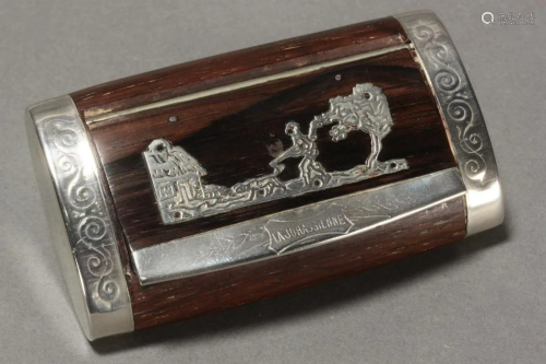 French Rosewood Snuff Box,