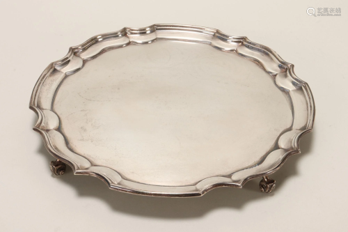 English Sterling Silver Salver,