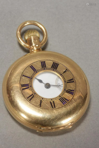 18ct Gold Waltham Riverside Pocket Watch,