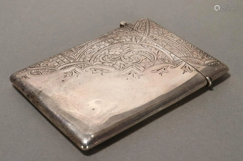 Edwardian Sterling Silver Card Case,