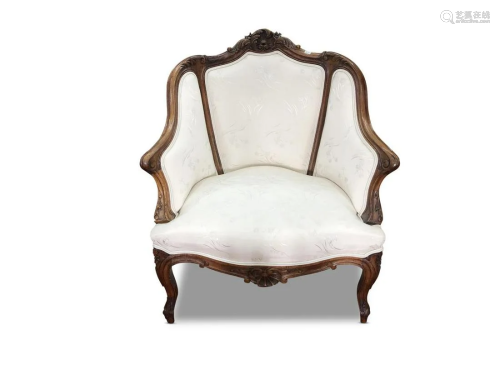 19th Century French Louis XV Style Tub Chair,