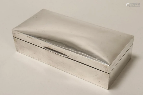 George V Sterling Silver Cigarette Box,