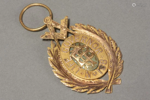 9ct Gold Masonic Medallion,
