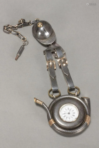 Unusual Austro-Hungarian 900 Silver Pocket Watch,