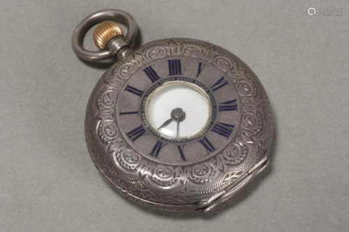 English Sterling Silver Pocket Watch,