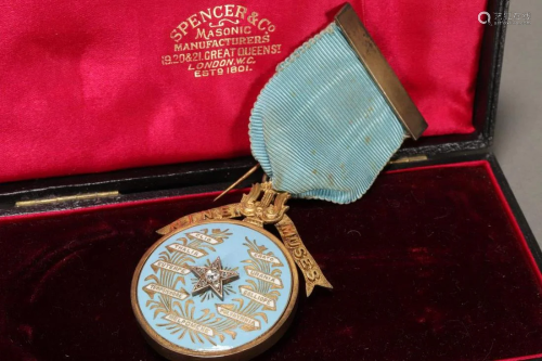 Sterling Silver Masonic Nine Muses Medallion,