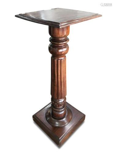Large Mahogany Pedestal,
