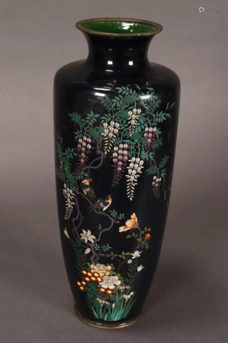 Large Japanese Cloisonn? Enamel Vase,
