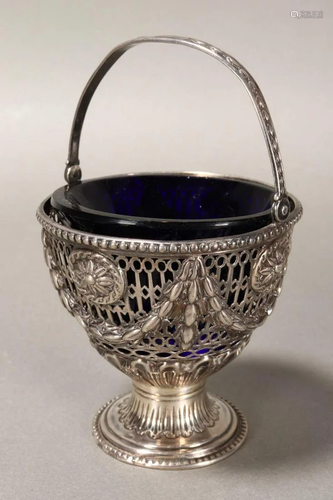 George III Neoclassical Sterling Silver Cream Pail