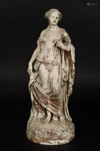 Large 19th Century Parian Figure,