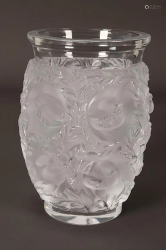Lalique 'Bagatelle' Crystal Vase,