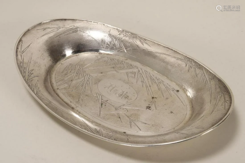 Chinese Silver Dish,