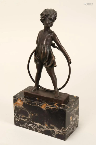 Art Deco Style Bronze Figure after Preiss,