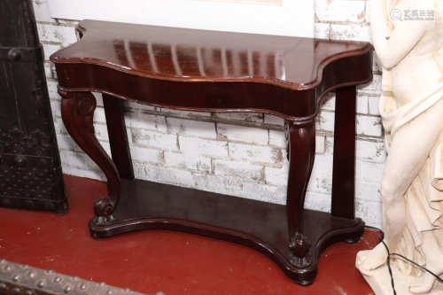 Victorian Cedar Console Table,