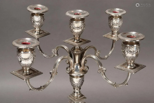 Stunning English Sterling Silver Candelabra,