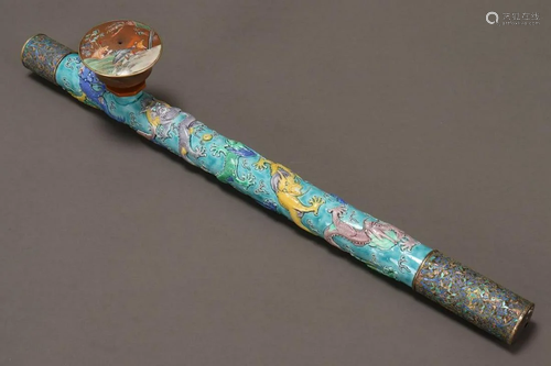 Stunning and Unusual Chinese Opium Pipe,