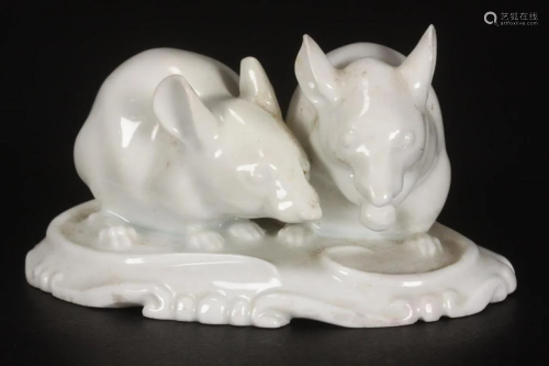 Rosenthal Porcelain Figure Group of Mice,