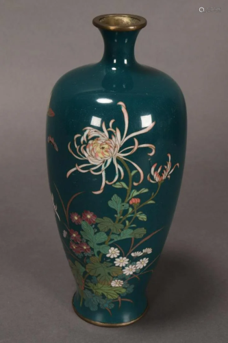 Fine Japanese Cloisonn? Enamel Vase,
