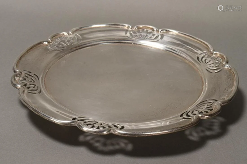 Edwardian Sterling Silver Footed Dish,