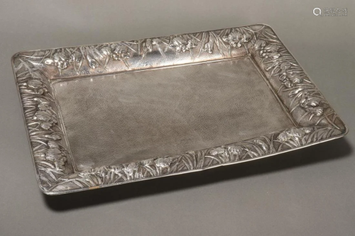 Lovely Japanese Silver Tray,