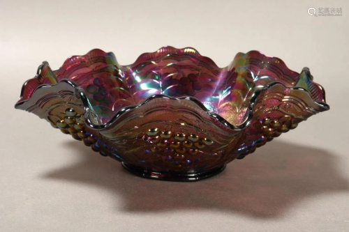 Fenton Carnival Glass Bowl,
