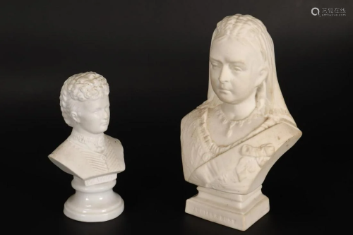 Two Parian Busts,