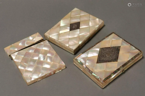 Two 19th Century Mother of Pearl Purses,