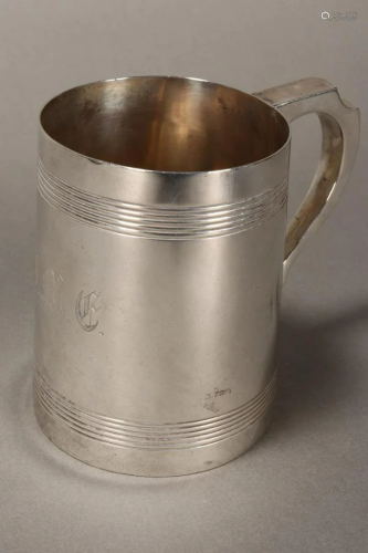 Late Victorian Sterling Silver Tankard,