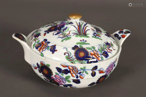 19th Century Spode Porcelain Tureen and Cover