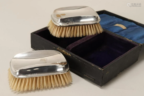 George V Sterling Silver Brush Set,
