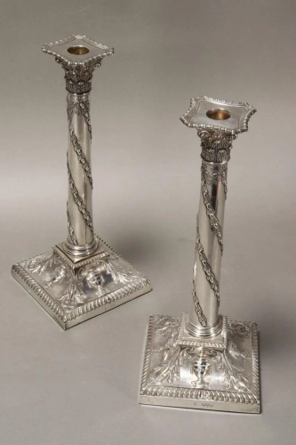 Magnificent Pair of Late Victorian Sterling Silver