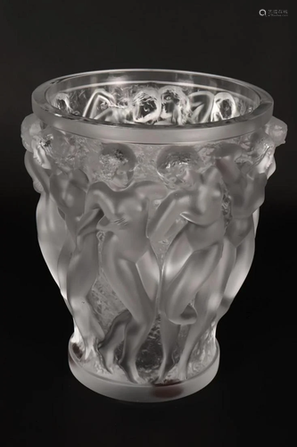 Impressive Lalique 'Baccantes' Vase,