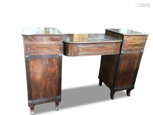 Fine Regency Twin Pedestal Sideboard,