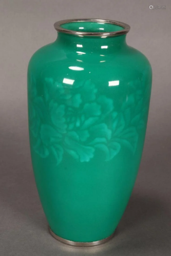 Stunning Japanese Enamel Vase,