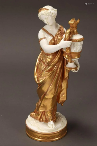 Volkstedt Porcelain Figure,