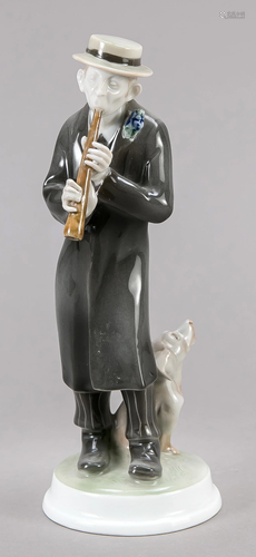 Standing musician with dog, Ro