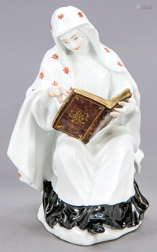 Reading Nun, Meissen, c. 1745,