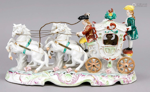 Carriage with four-in-hand, Th