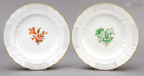 Two dessert plates, KPM Berlin