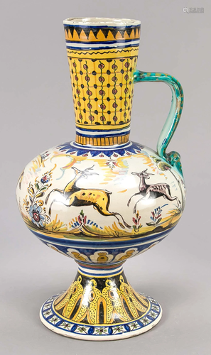 Majolica vase, Italy, end of 1