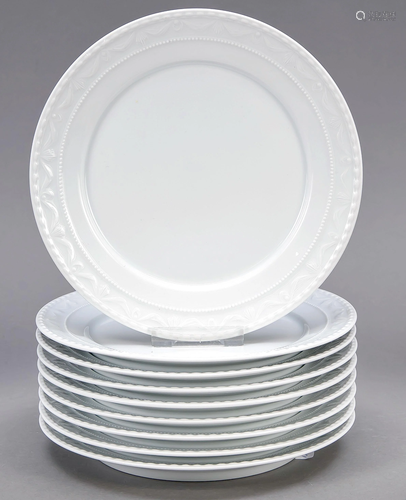 Nine dessert plates, KPM Berli