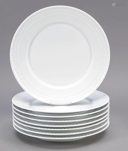 Eight dinner plates, KPM Berli