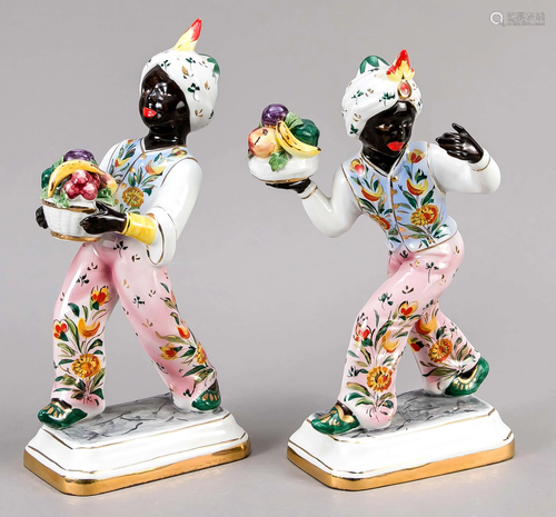 Pair of ceramic figures, 20th