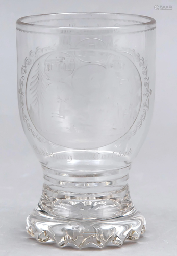 Andekel glass, Bohemia, c. 182