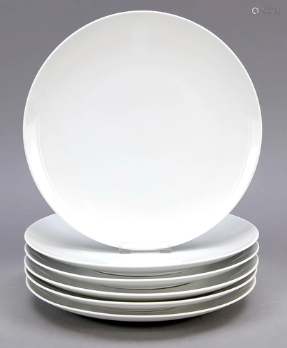 Six dinner plates, KPM Berlin,