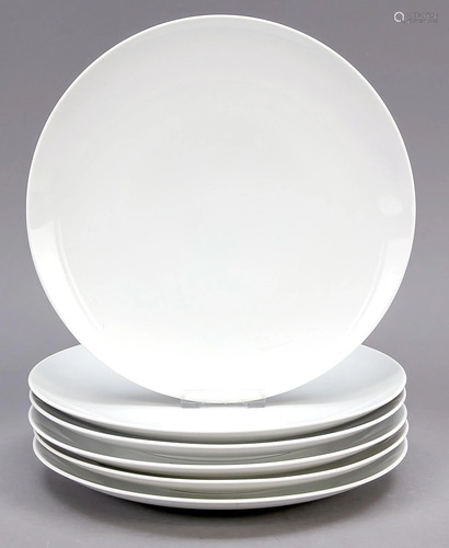 Six dinner plates, KPM Berlin,