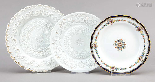 Three plates, Meissen, 19th/20