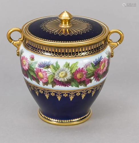 Empire lidded box, Sevres, mar